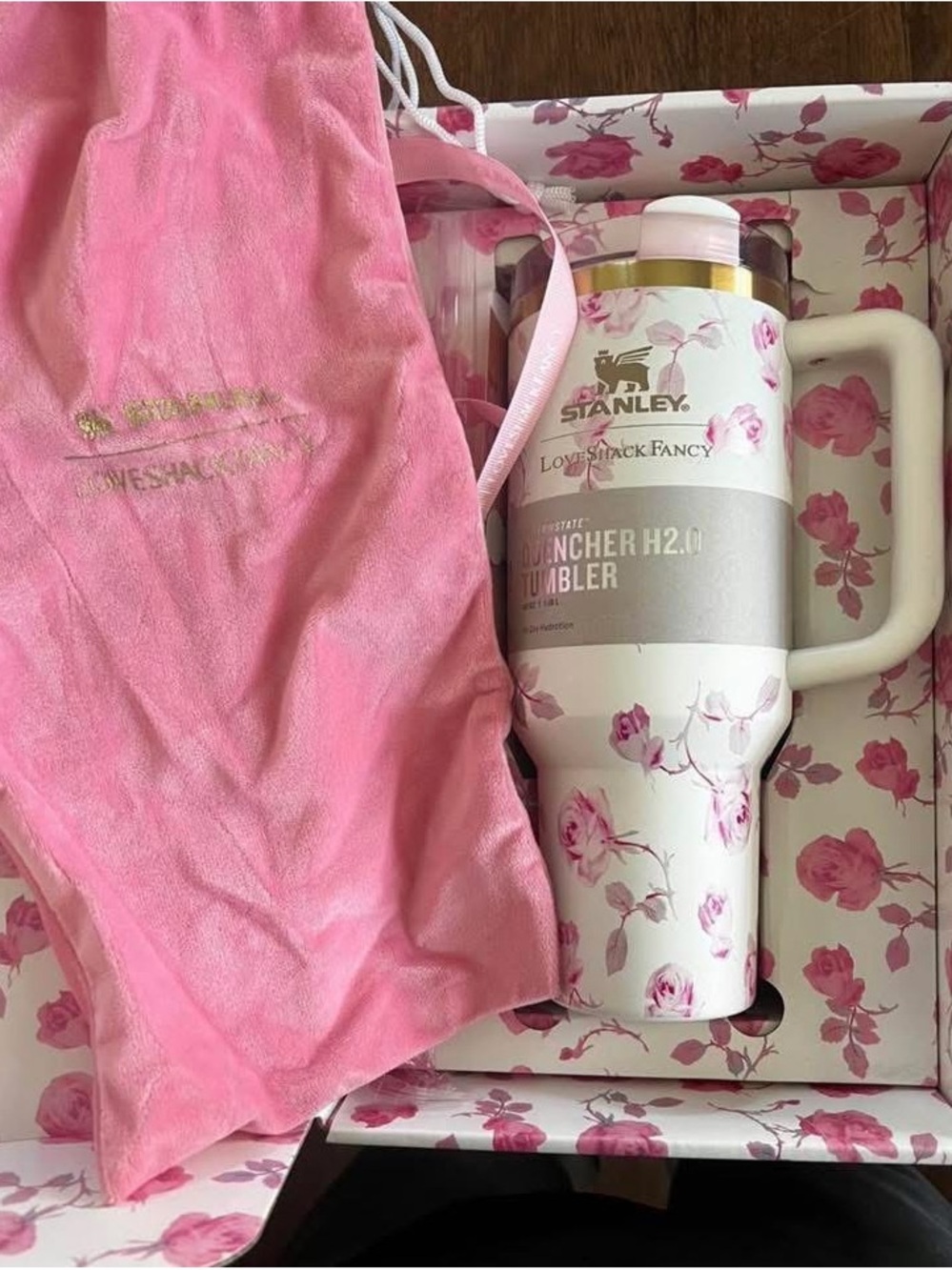 Stanley Love Shack Fancy 40oz Tumbler in Gift Box